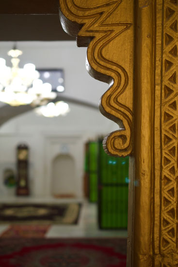 Architectural detail at the shrine.